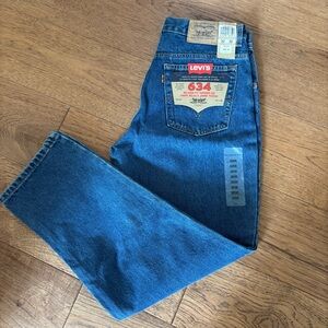 Levi's Men's 634 Relaxed Fit Jeans in Mid Blue Denim